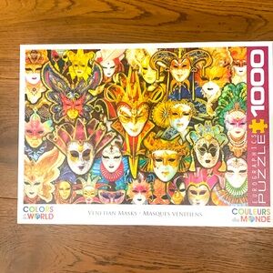 Eurographics puzzles. 1000 pc jigsaw puzzle 
“Venetian Masks”